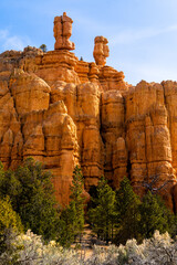 Rock spires in Red Canyon, Utah