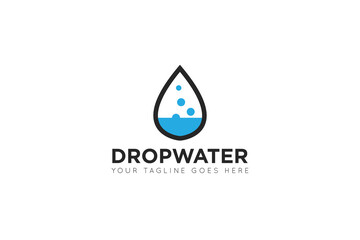 modern drop water logo and icon vector illustration