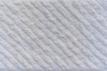 White cover textured designed wall. Surface design.