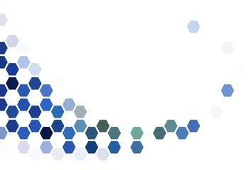 Light Purple vector background with set of hexagons.