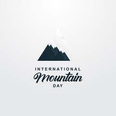 International Mountain Day Vector Design Illustration For Celebrate Moment