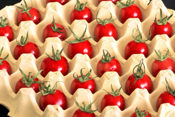 Fresh plump cherry tomatoes