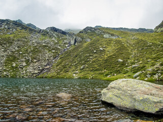 Sponser lakes in the Meraner Land in the Texelgruppe nature park