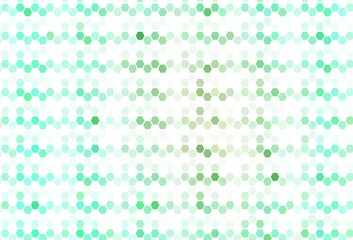 Light Blue, Green vector layout with hexagonal shapes.