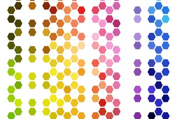 Light BLUE vector template in hexagonal style.