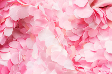 Tender spring pink textile petals wave