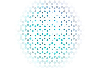 Light backdrop with dots.
