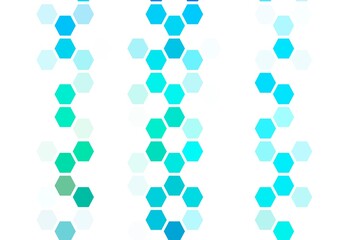 Light Pink, Red vector texture with colorful hexagons.