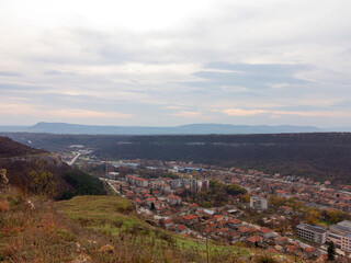 Beautiful landscape with Bridge nearby medieval fortress Ovech in Provadia Bulgaria