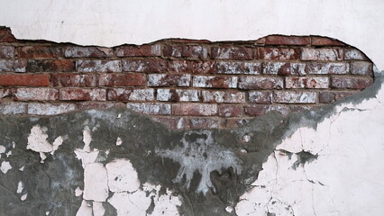 
Old brick wall of a building