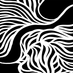 Obraz premium White and black vector. Grunge background. Abstract brush pattern.