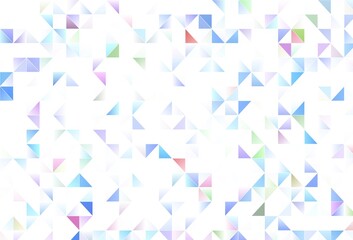Light vector template with crystals, triangles.