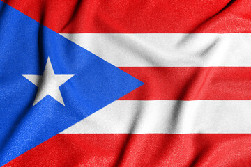 National flag of the puerto rico. The main symbol of an independent country. Flag of puerto rico. An attribute of the large size of a democratic state.
