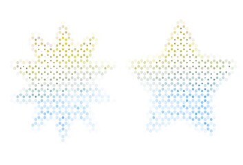 Light layout with circle shapes.