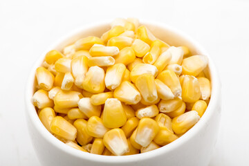 Fresh corn in golden color