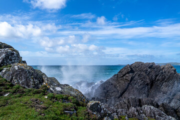 The beautiful coast next to Carrickabraghy Castle - Isle of Doagh, Inishowen, County Donegal - Ireland