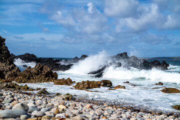 The beautiful coast next to Carrickabraghy Castle - Isle of Doagh, Inishowen, County Donegal - Ireland