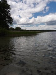 clouds over the river