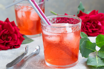 Refreshing rose drink, Oriental herbal beverage