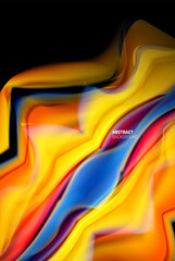 Liquid gradients abstract background, color wave pattern poster design for Wallpaper, Banner, Background, Card, Book Illustration, landing page