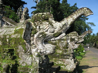 Fototapeta na wymiar Decorative sculpture in Pura Kehen, Indonesia. 