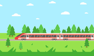 Train illustration vector. Suitable for many purposes.