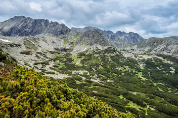 Fototapeta na wymiar Scenery of High Tatras mountains, Slovakia
