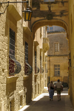 Street of Mdina, forer capital of Malta