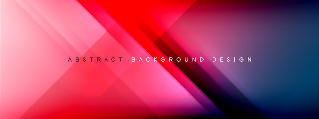 Motion concept neon shiny lines on liquid color gradients abstract backgrounds. Dynamic shadows and lights templates for text