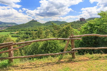 Fototapeta na wymiar View to Trifels Castle near Annweiler in Rhineland-Palatinate