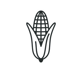 Corn icon. Vector corn vector illustration. 