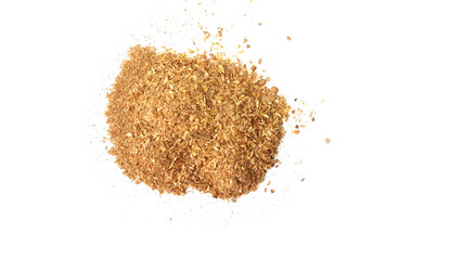 Coriander Powder Isolated on White Background