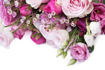 Bouquet of different roses