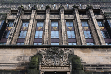 Front view of Saint Andrews House, seat of Scottish Government in Edinburgh city, Scotland, UK