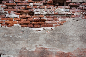 Weathered old brick texture