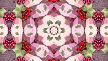 Abstract Hex Kaleidoscopic Fractal Design For Background. Decorative Graphic Illustration with mandala Pattern. Multicolor Symmetrical Modern art for Decorative Phone Wallpaper. Bright Digital Art.