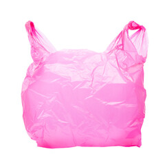 Transparent plastic bag with handles
