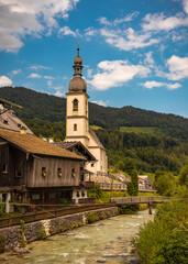 Fototapeta na wymiar Deutschland Bayern , Oberbayern , Berchtesgadener Land , Landschaft 