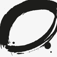 Hand painted vector brush stroke banner.