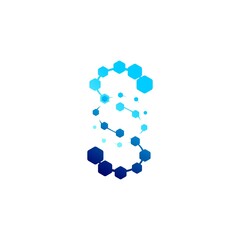 S Double Helix Logo Design Idea