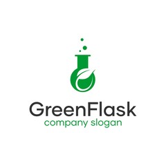 Green Flask Lab Logo Idea