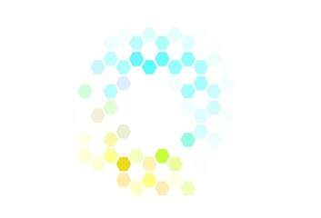 Light Purple vector backdrop with hexagons.