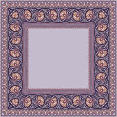 Vector decorative floral ethnic illustration