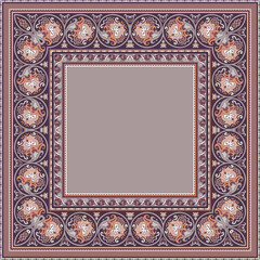 Vector decorative floral ethnic illustration