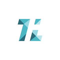 T I Letter Geometry Logo
