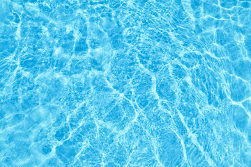 Swimming pool with cool water as background, top view
