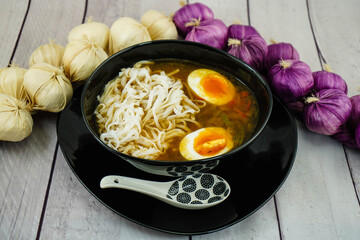 Japanische Ramen Suppe