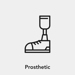 prosthetic icon vector sign symbol