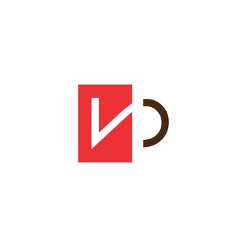 Simple VD DV Initial Logo Icon