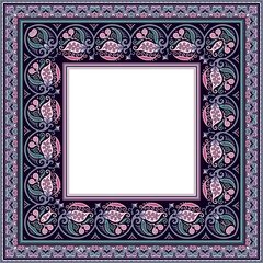 Vector decorative floral ethnic illustration